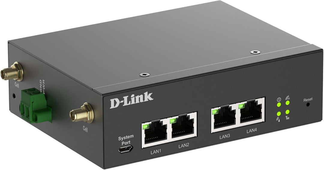 D-Link DWM-314-G 5G M2M VPN Router (Robuster Industrie 5G NR Router, Dual-SIM, IoT Gateway, Remote M
