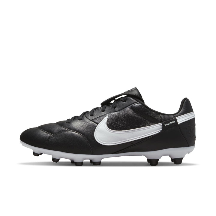 Nike Premier 3 FG Low-Top Fussballschuh, HM0265 36.5 EU Black White, 36.5 EU Black White