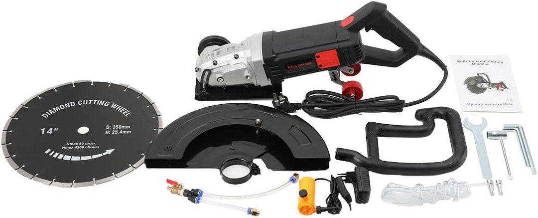 YILIKISS Elektrische Mauernutfräse 3200W Betonsäge Schlitzfräser Wandschlitzer Schlitzbreite: 72 mm