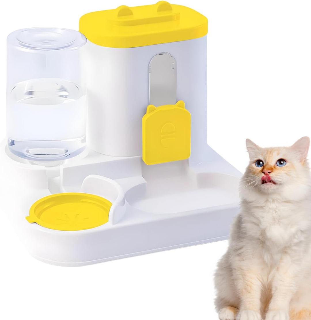 Automatischer Katzenfutterspender Und Wasserspender - 2 In 1 Automatischer Haustierfutterspender,Aut