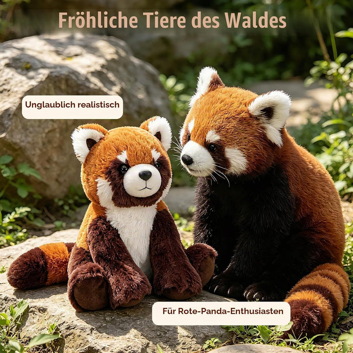 shownicer Plüschtier Panda Kuscheltier Stofftier Kawaii Panda Plüsch Kissen Spielzeug Geschenk für E
