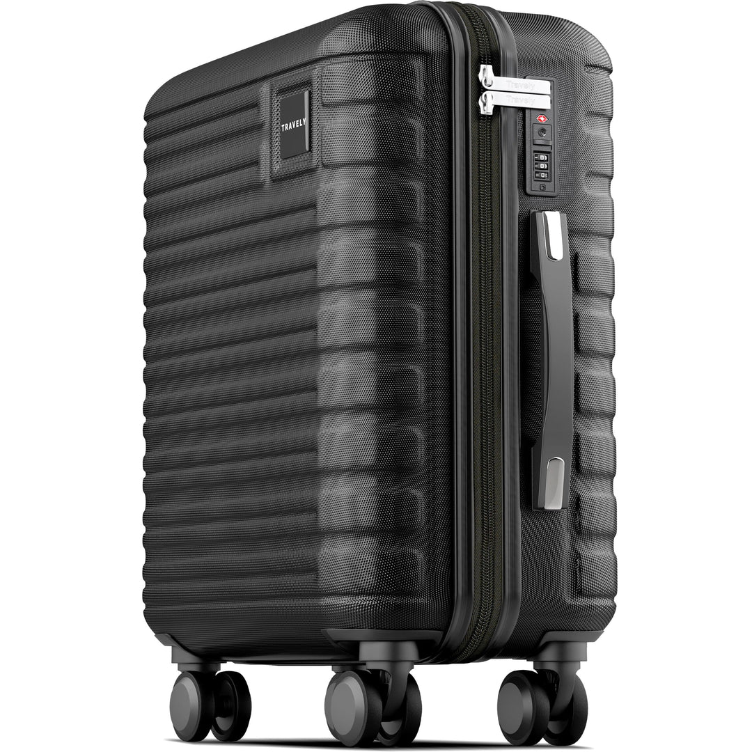 Travely Premium Handgepäck Koffer 55x35x25cm - passend für Air France, KLM und co. I 36L Handgepäck