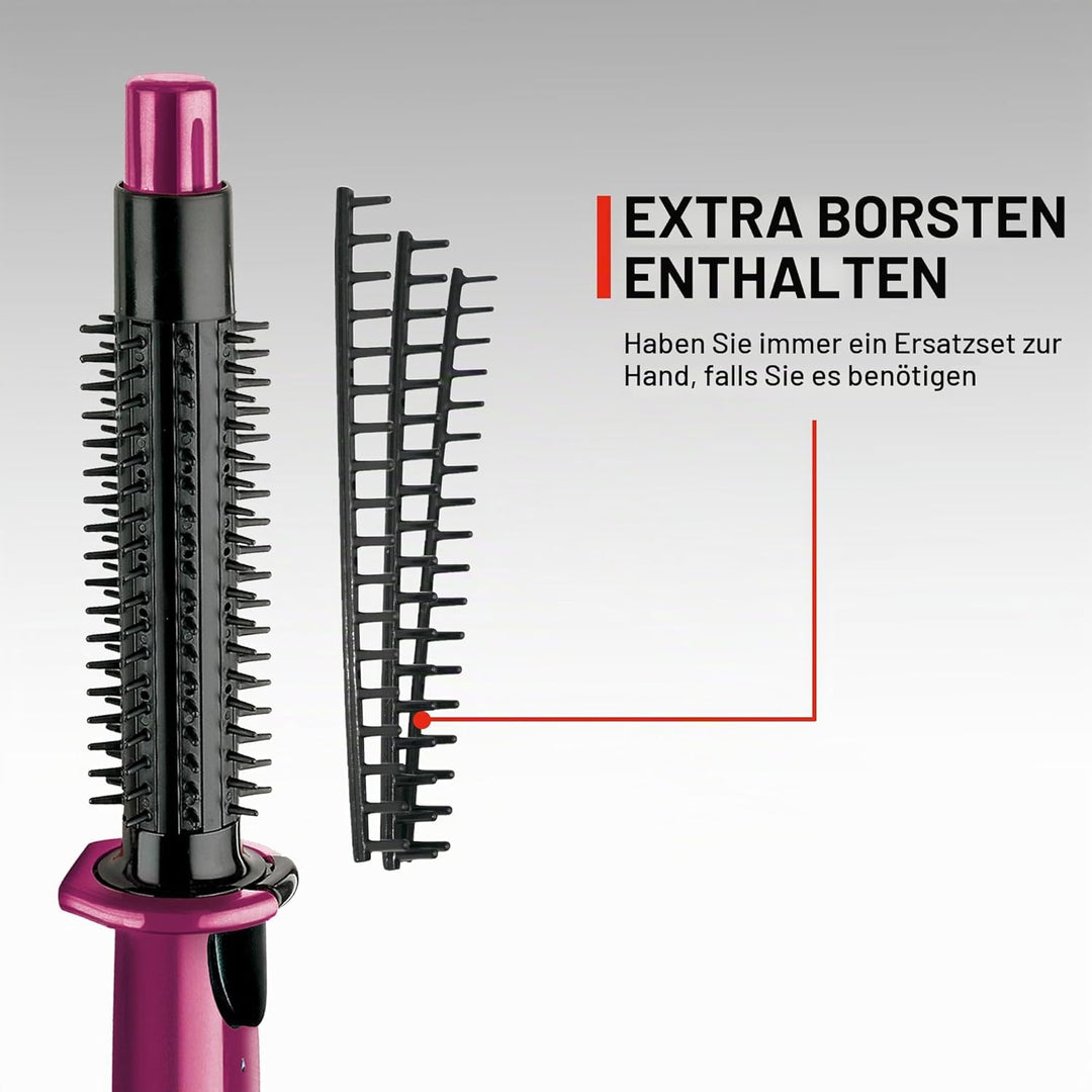 Remington heisse Rundbürste mit Dampf-System CB4N für Wellen, Locken und Volumen, pink/schwarz , 1er