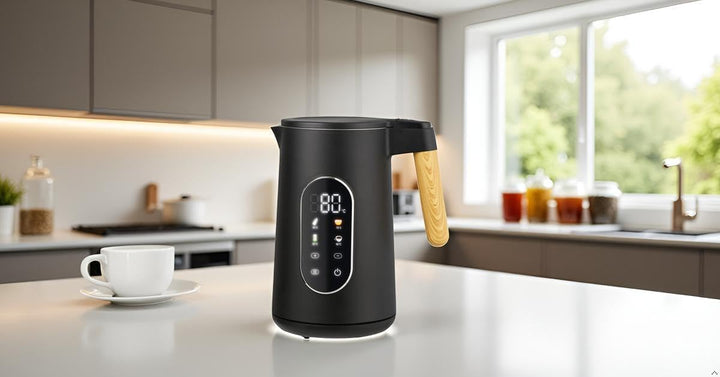 Digitaler Wasserkocher, 1,7L, 2200W, 40-100°C Temperatureinstellung, Individuell variierbare Tempera