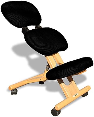cinius Ergonomischer Stuhl Orthopädischer Kniestuhl mit Rücken Computerstuhl Kniehocker Stoff Natura