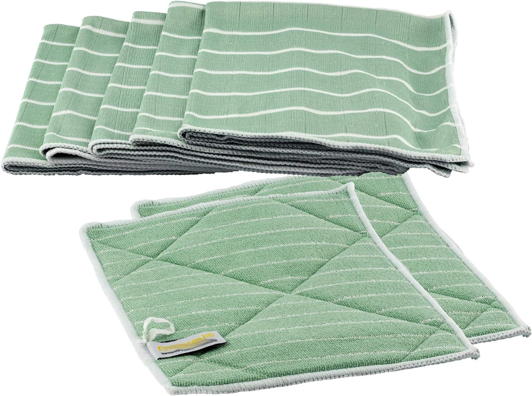 Muxel Bambustücher | antibakterielle Putztücher zum Reinigen + Polieren 7er Set