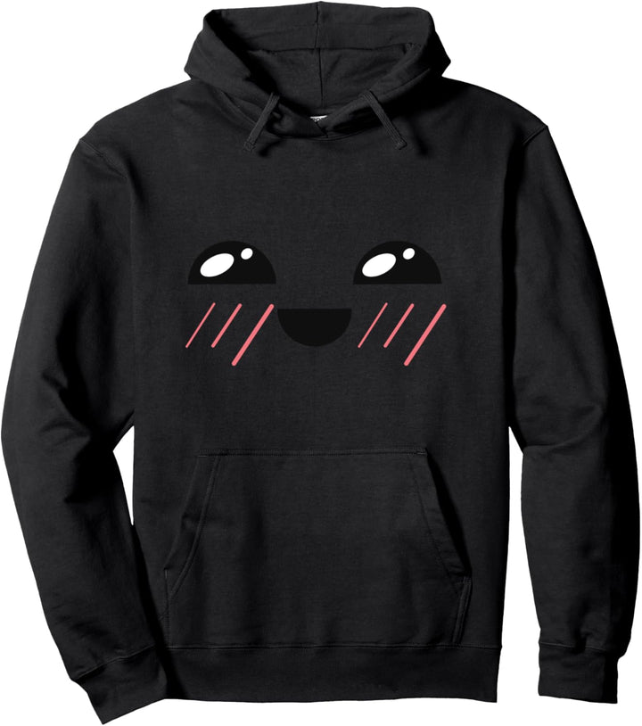 Lustiges Gesicht Schüchtern Lachend Kawai Geschenk Mann Frau Pullover Hoodie