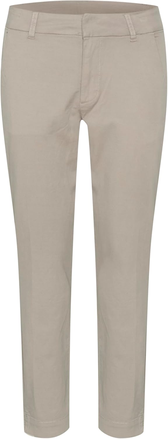 KAFFE Hose KAmette Damen Hose Elegant Elastische Taille Casual Anzughose 34 Elephant Skin, 34 Elepha