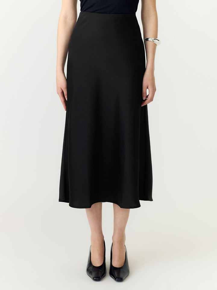 YAS Damen Yaspella Hw Midi Skirt S. Noos Rock XS Schwarz, XS Schwarz
