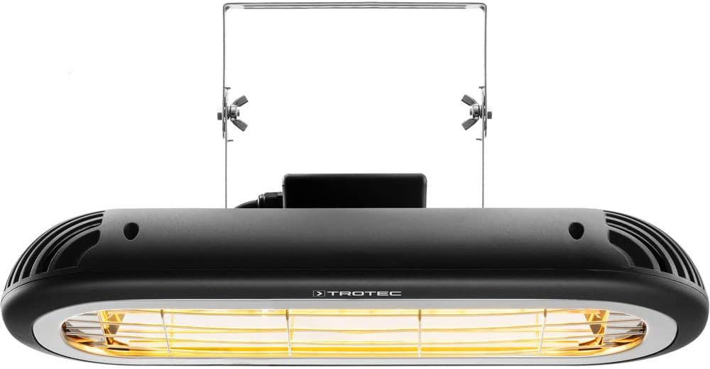 TROTEC Standheizstrahler IR 2001 – Heizleistung 2000 W – Infrarotheizung, IP65, Outdoor, Fläche im A