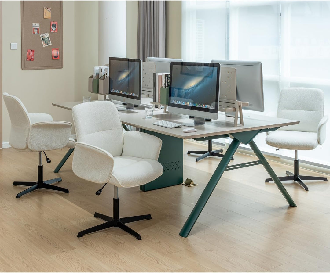MEUBLE COSY Bürostuhl 4er Ergonomisch Schreibtischstuhl mit höhenverstellbar Armlehnen 360° Drehbar