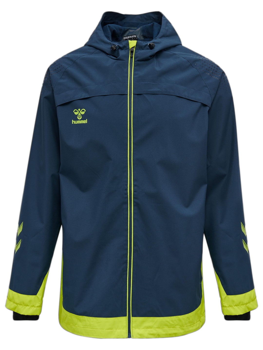 hummel hmlLEAD Allwetterjacke Herren L dunkelblau / gelb, L dunkelblau / gelb