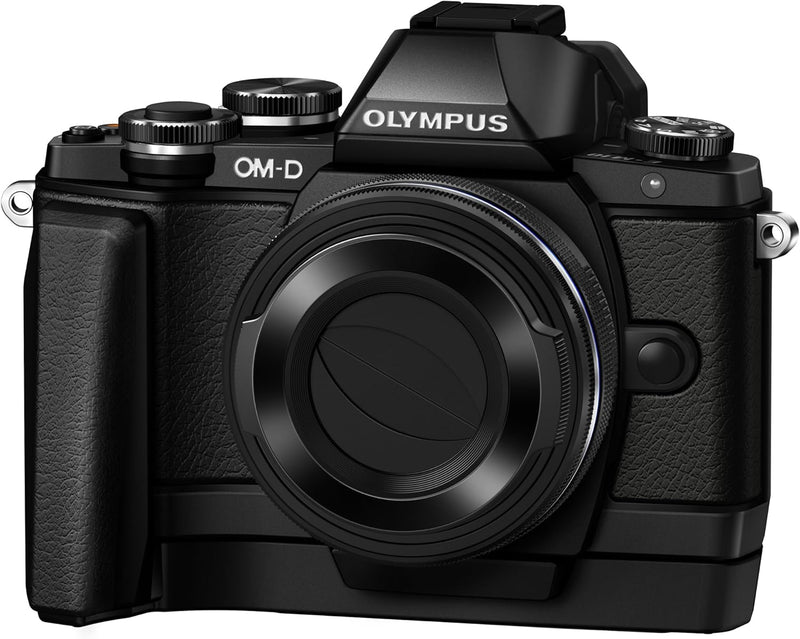 Olympus OM-D E-M10 Mark IV Micro-Four-Thirds-Systemkamera-Kit & LC-37C automatischer Objektivdeckel