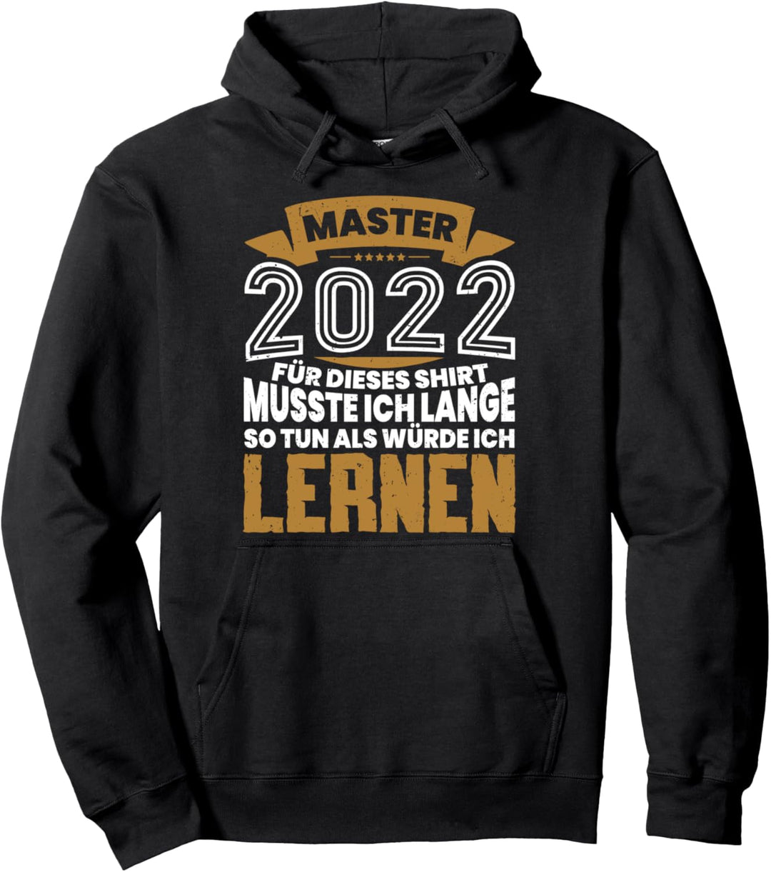 Vintage Master 2022 Abschluss Geschenk Mastertitel Absolvent Pullover Hoodie