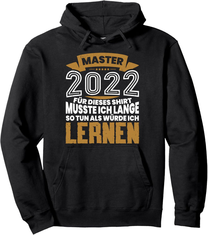 Vintage Master 2022 Abschluss Geschenk Mastertitel Absolvent Pullover Hoodie