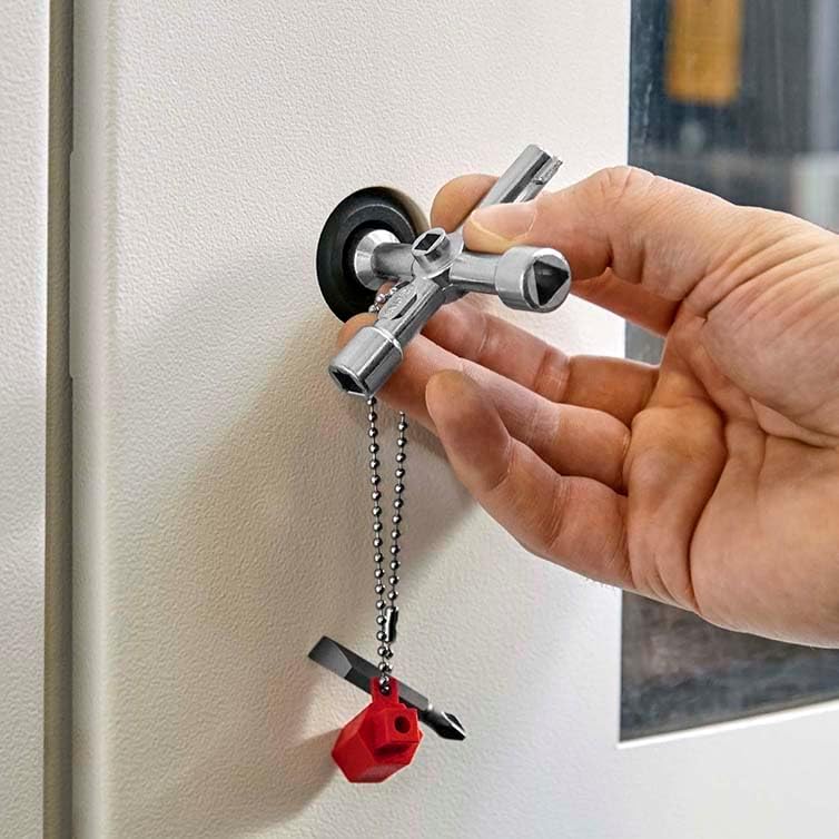 Knipex Schaltschrankschlüssel für gängige Schränke und Absperrsysteme 76 mm 00 11 03