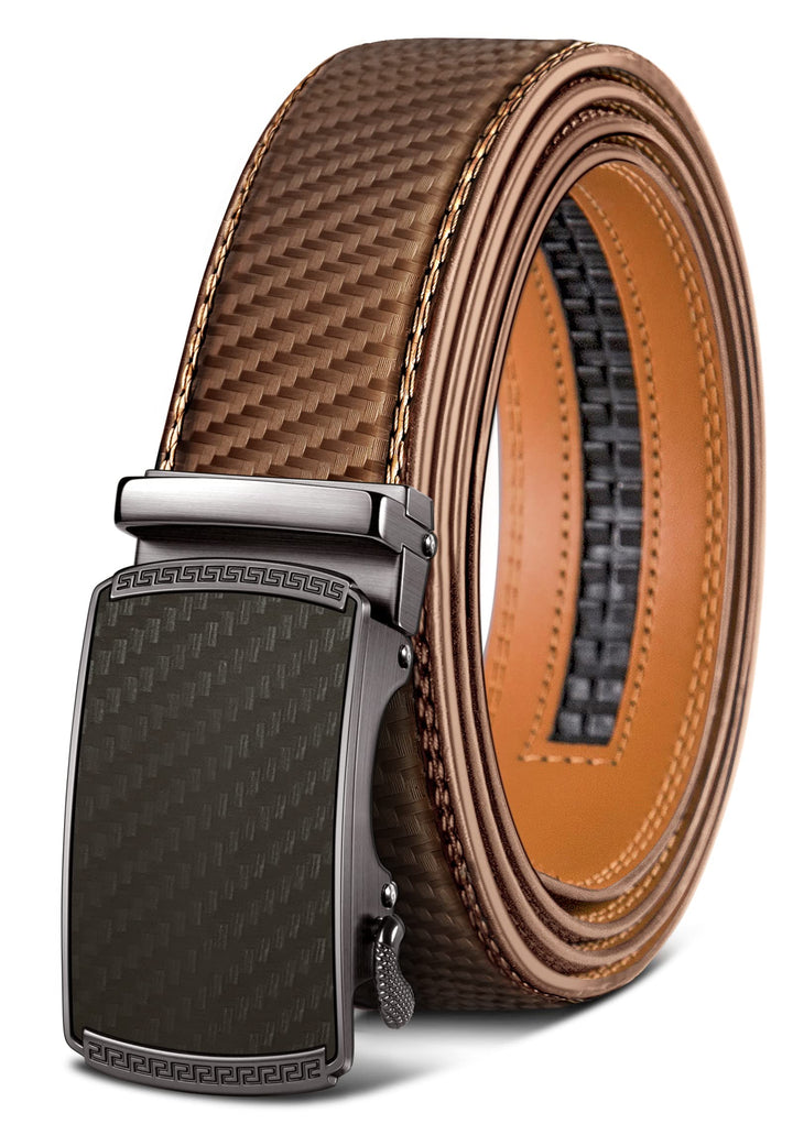 BULLIANT Gürtel Herren, Gürtel Ratsche Ledergürtel Automatikschliesse für Herren Anzug Business Klei