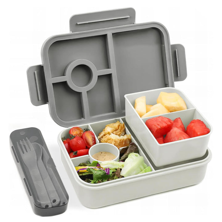 Bugucat Brotdose Kinder mit Fächern 1300ML,Lunchbox Kinder Auslaufsicher mit 5 Fächern,Bento Box Lun