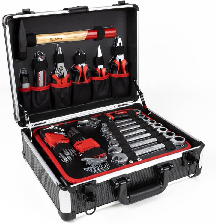 Mephisto Werkzeugkoffer - Werkzeugkoffer - Premium XL Werkzeugset mit Chrom- Vanadium Werkzeug bestü
