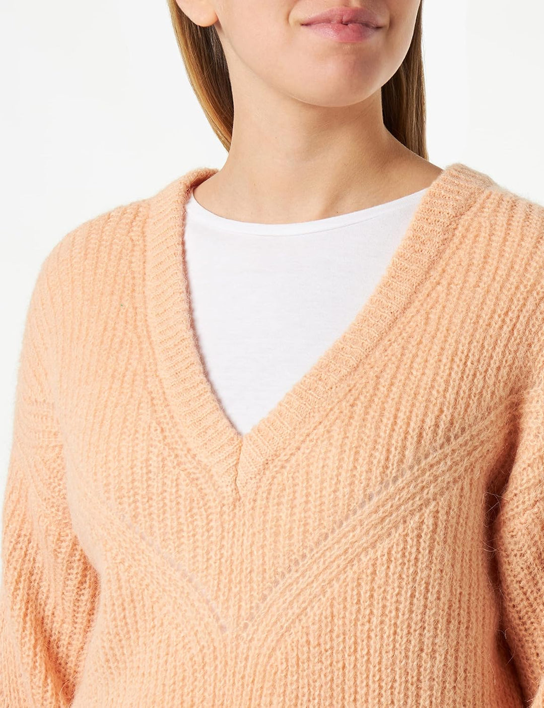 Morgan Damen Pullover XL Aprikose, XL Aprikose