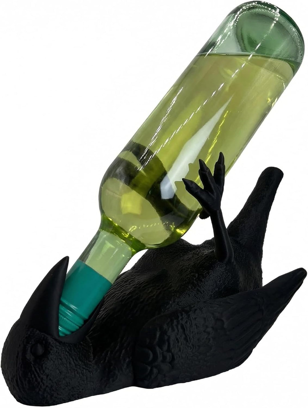 Generisch Raben Weinhalter – Gothic Flaschenhalter im Edgar Allan Poe Design – Makabere Wein Aufbewa
