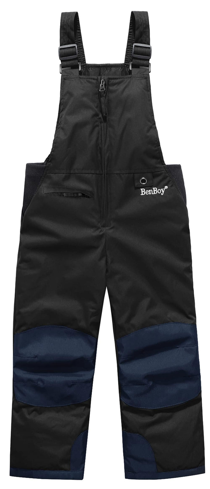 BenBoy Kinder Skihose Schneehose Wasserdicht Softshellhose Gefüttert Warm Hosenträgerhose Latzhose W