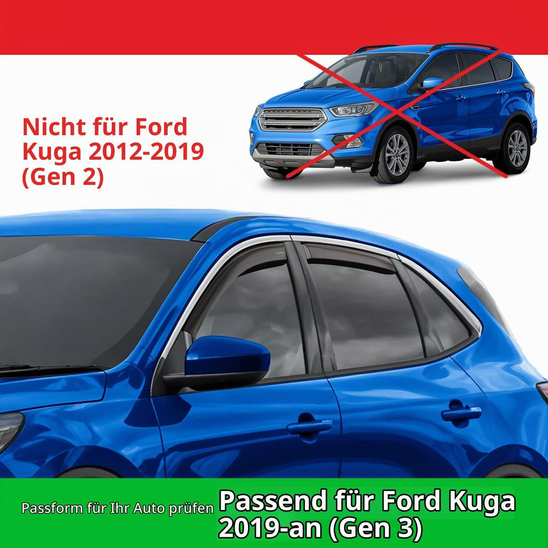 Goodyear Windabweiser für/kompatible mit Ford Kuga 2020-2024 SUV, Autofenster Regenschutz, Regenabwe
