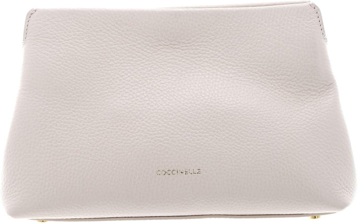 Coccinelle Leder Umhängetasche Beat Clutch Handbag Grained Leather Creamy Pink, Creamy Pink