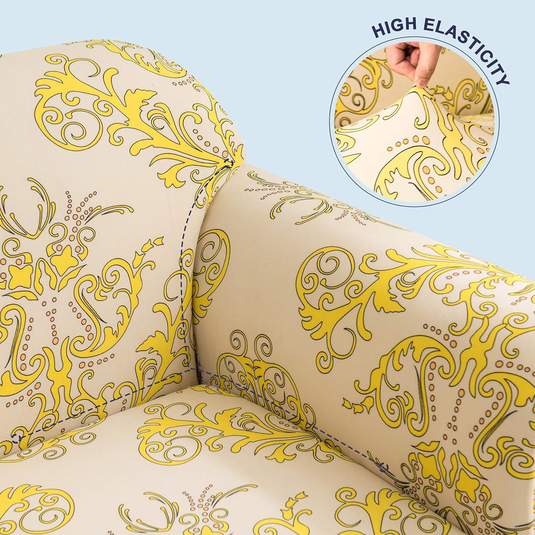 subrtex Weicher Stretch-Sofabezug, 1 Stück, Bedruckt, waschbar, Stuhl, Möbelschutz, elastische Couch
