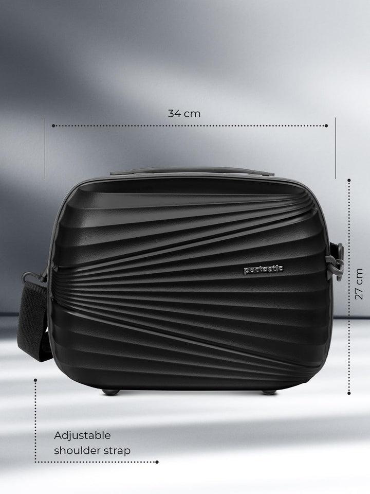 Pactastic Hartschalen Handgepäck Kosmetik-Koffer | Stabiles Beauty-Case mit Aufsteckfunktion | 34 x