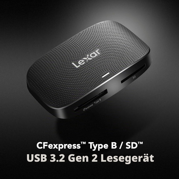 Lexar Professioneller CFexpress Typ B/SD USB 3.2 Gen 2 Leser, Übertragungsgeschwindigkeiten bis zu 1