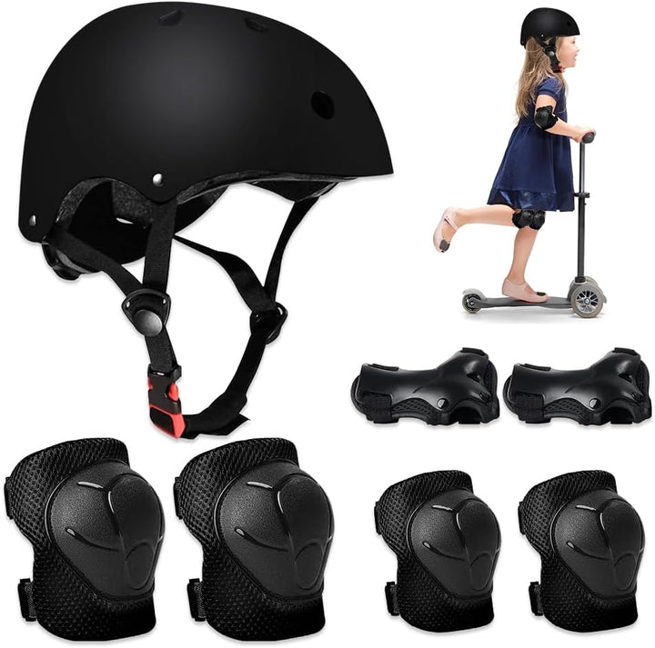 Riisoyu Knieschoner Kinder Set, Schützer Inliner Kinder Protektoren Set Schoner Knieschützer Inliner