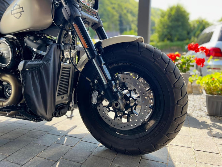 Sturzbügel Spritzschutz für Harley Davidson '14-später Touring Modelle Beinwärmer HD Softail Fat Bob