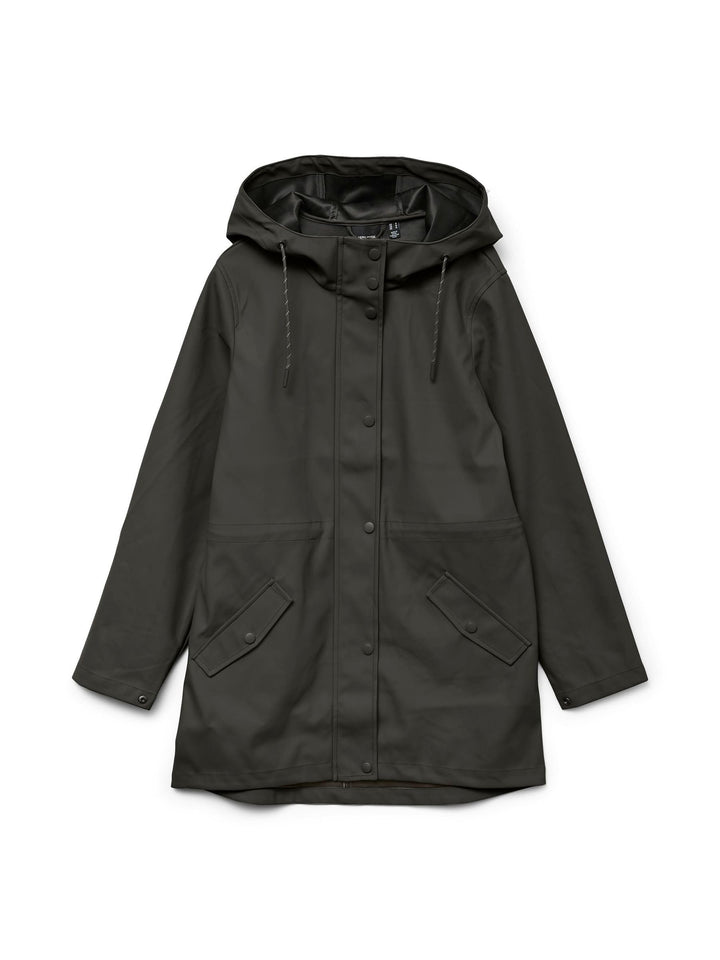 VERO MODA Damen Vmmalou Coated Jacket Noos XS Tall Peat, XS Tall Peat