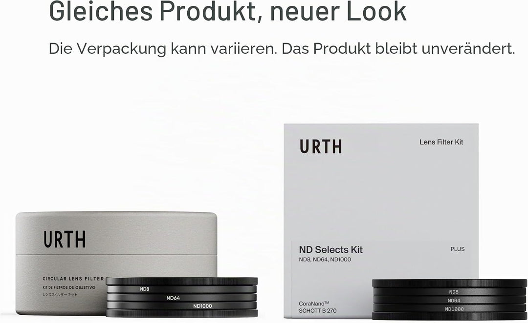 Urth 77 mm ND8, ND64, ND1000 ND Filter Kit (Plus+) 77mm, 77mm