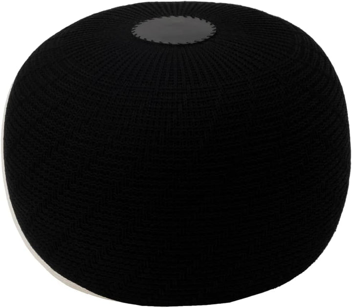 ENGLISH HOME Pouf Hocker, Rund Sitzpouf, Sitzhocker, Sitzpuff, Fusshocker, Strick Puff Hocker für Wo