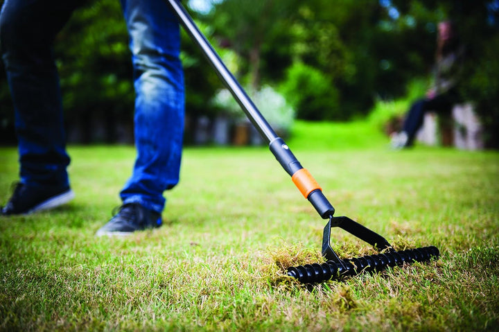Fiskars Rasenlüfter, Gerätekopf, Breite: 37 cm, Schwarz/Orange, QuikFit, 1000655, Rasenlüfter