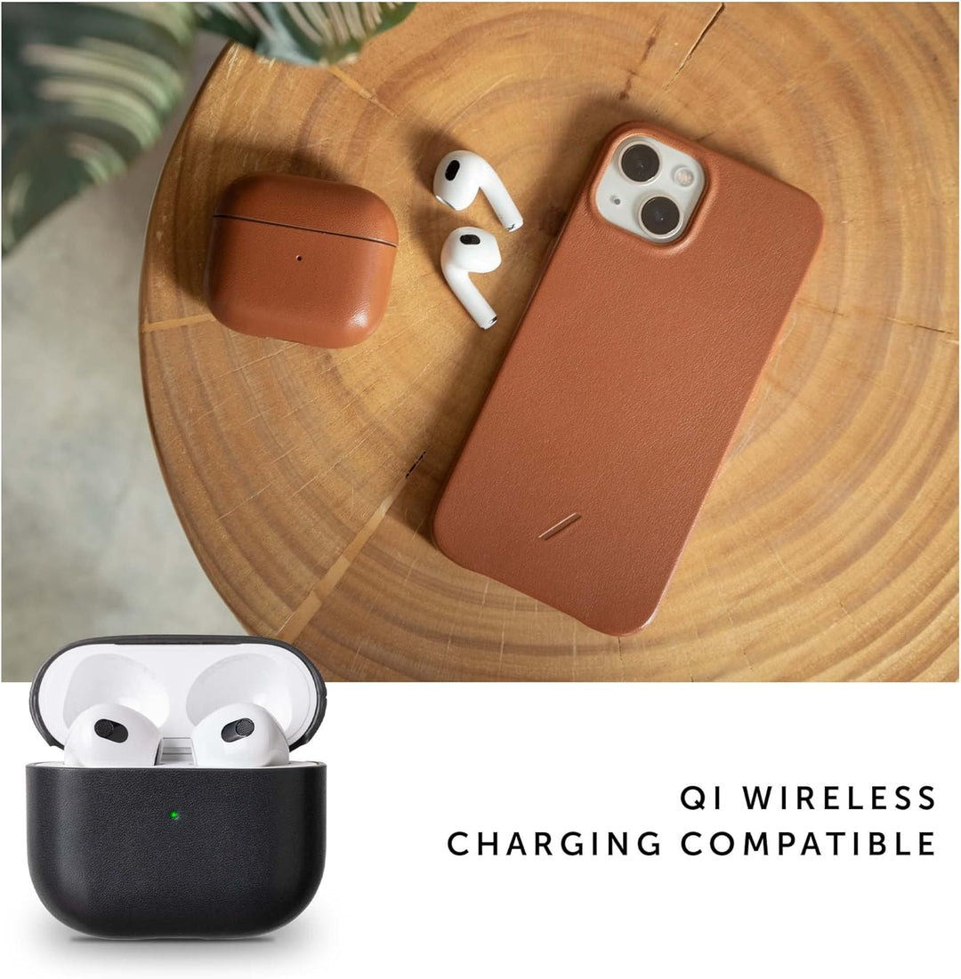 Native Union Ledertasche für AirPods (3rd gen) – Handgefertigte, vollständig verpackte echte italien