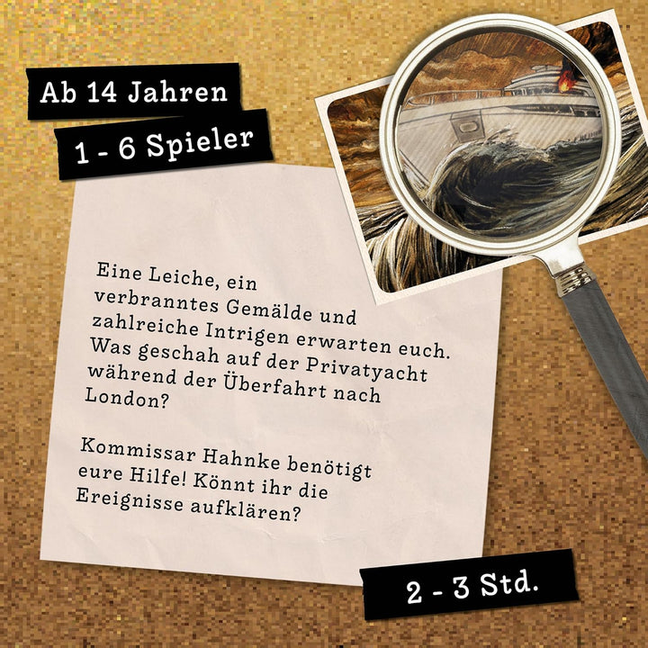 Hidden Games Tatort - Tödliche Überfahrt - Krimispiel für Erwachsene - Mordfall lösen - spannendes D