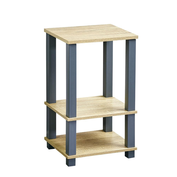 Kesper | Regal, Material: MDF, Masse: B 34 x T 29 x H 58,5 cm, Farbe: Somona Eiche Dekor, Grau | 184