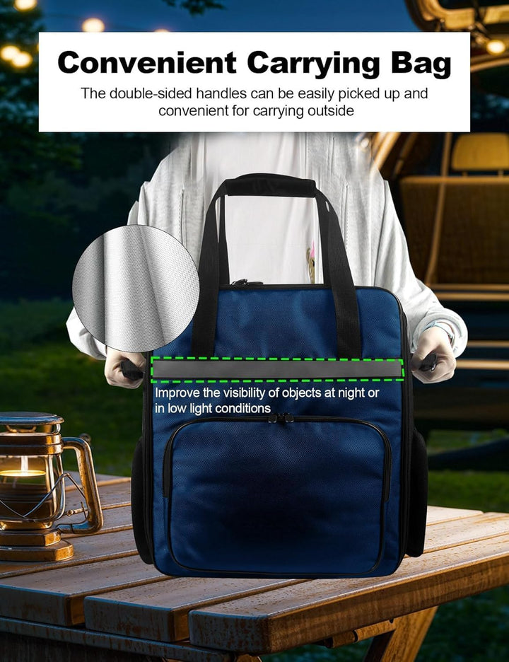 AF-WAN Tragetasche für CREAMi Eismaschinen–Transporttasche mit Griffen, Frontfach & Mesh-Seitentasch