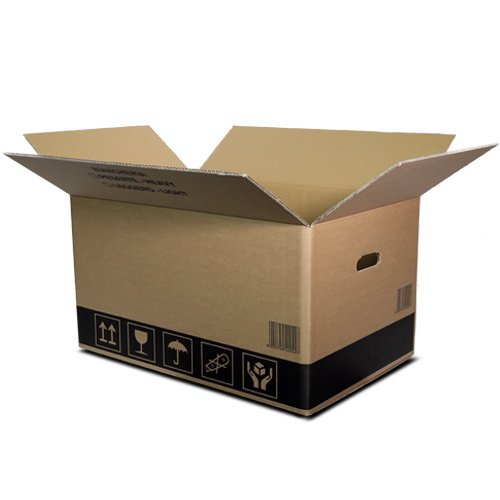 Kartons Umzugskartons 10 Stück cm. 60 x 40 x 35 Karton Farbe Havanna doppelte Welle