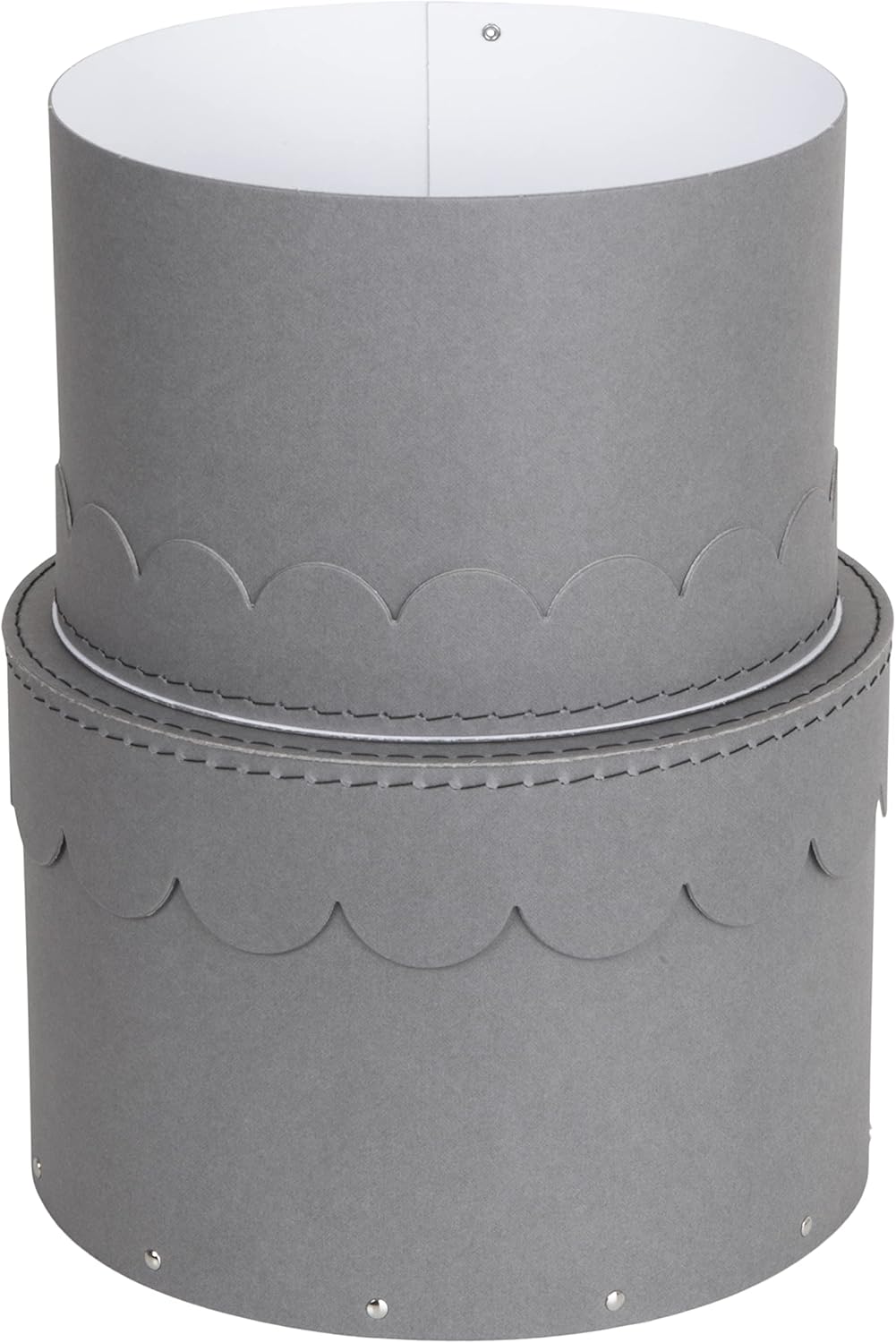 BIGSO WILMA 2er-Set runde Aufbewahrungsbox mit Deckel – Ordnungsbox mit Deckel für Kleidung, Spielze