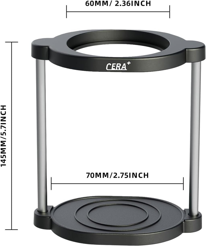 CERA+ Kaffeeständer mit schwerer Basis,tragbar für Espresso&Pour Over,Rutschfester klappbarer Drippe