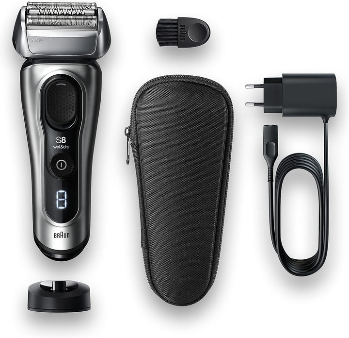 Braun Series 8 Rasierer Herren mit 3+1 Scherkopf, Elektrorasierer & Trimmer für Präzision, Sonic-Tec
