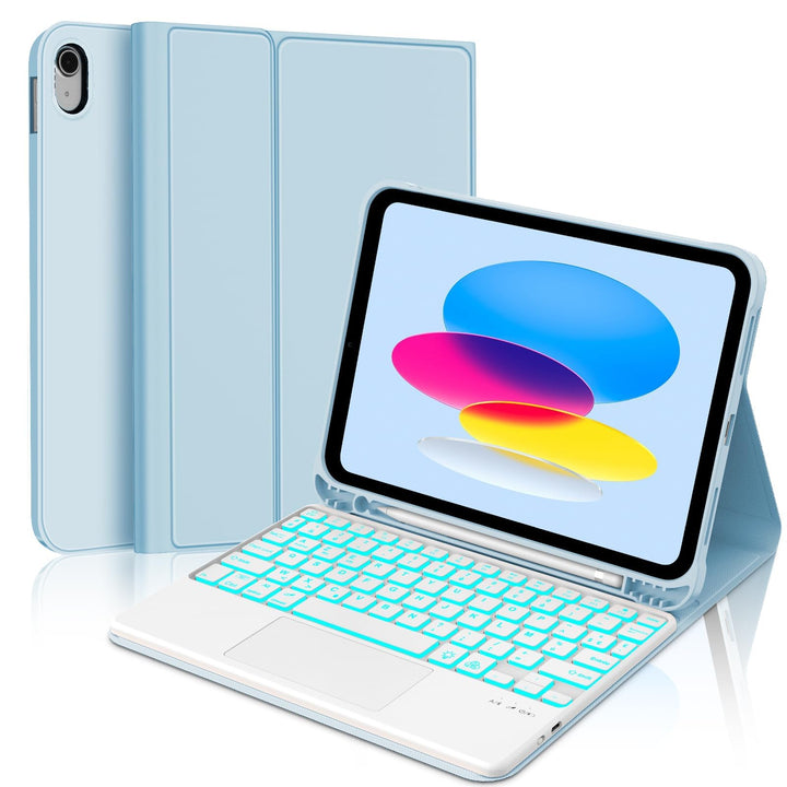 Für iPad A16 11/10 Generation 2025/2022 11/10,9 Zoll Tastaturabdeckung | Abnehmbare Bluetooth-Tastat
