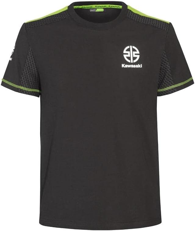 Kawasaki Sports T-Shirt S Schwarz Grün, S Schwarz Grün
