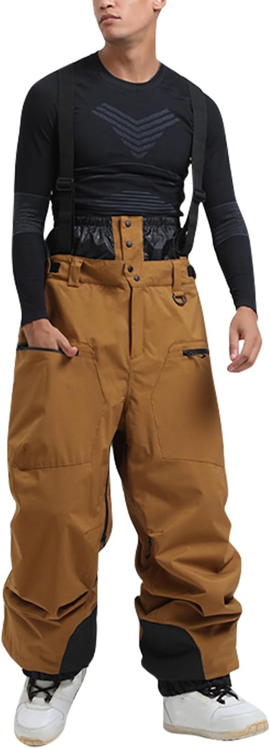 Generisch Winddicht Wasserdicht Skihose Herren Winter Warm Baggy Outdoorhose Männer mit Verstellbare