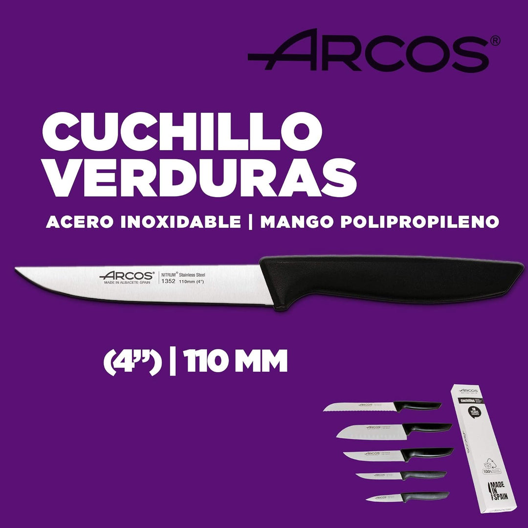 Arcos Professionelles Küchenmesser-Set | Professionelle Küchenmesser | Edelstahlmesser mit schwarzem
