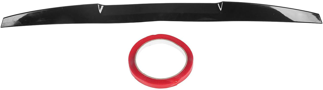 Heckspoiler, Gummimaterial Schwarze Farbe Aerodynamisches Zubehör Universal Heckflügel für Auto